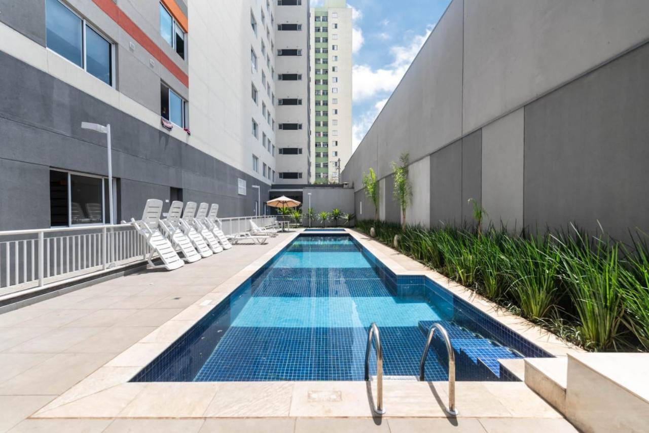 92B Apto Confortavel Prox Ao Bras - Piscina E Academia San Paolo Esterno foto